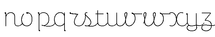 PerecScripte2 Thin Font LOWERCASE