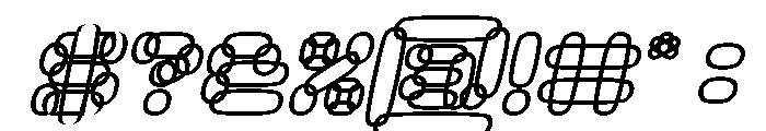 PERFECT CLOUD Bold Italic Font OTHER CHARS