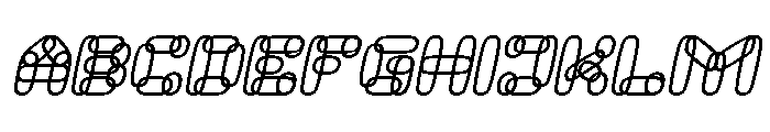 PERFECT CLOUD Bold Italic Font UPPERCASE