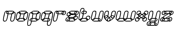 PERFECT CLOUD Bold Italic Font LOWERCASE