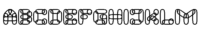 PERFECT CLOUD Bold Font UPPERCASE