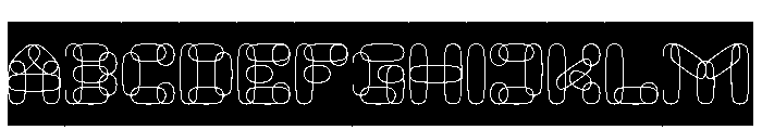 PERFECT CLOUD-Inverse Font UPPERCASE