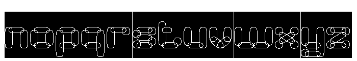 PERFECT CLOUD-Inverse Font LOWERCASE