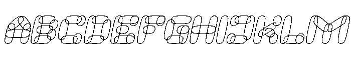 PERFECT CLOUD Italic Font UPPERCASE