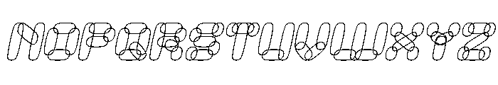 PERFECT CLOUD Italic Font UPPERCASE