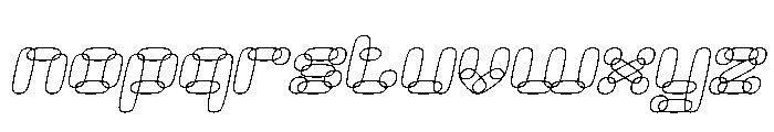 PERFECT CLOUD Italic Font LOWERCASE