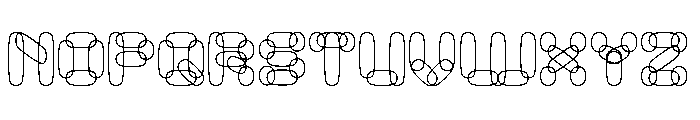 PERFECT CLOUD Font UPPERCASE