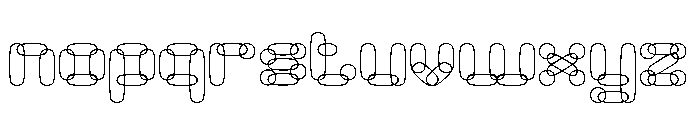 PERFECT CLOUD Font LOWERCASE