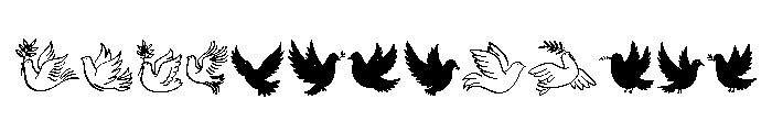 Peace Doves FONT