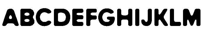 Peach Club Sans Ink Bold Font UPPERCASE