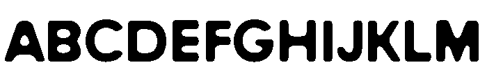 Peach Club Sans Ink Font UPPERCASE