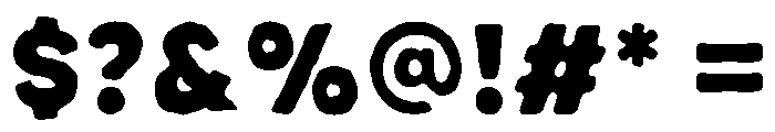 Peach Club Sans Rough Bold Font OTHER CHARS