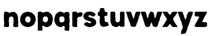 Peach Club Sans Rough Bold Font LOWERCASE