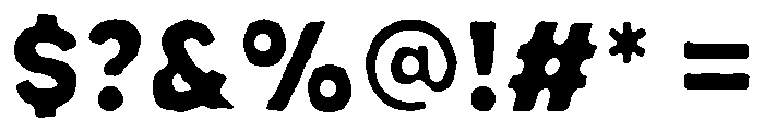 Peach Club Sans Rough Font OTHER CHARS