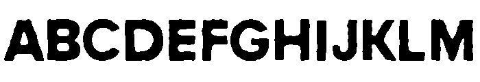 Peach Club Sans Rough Font UPPERCASE