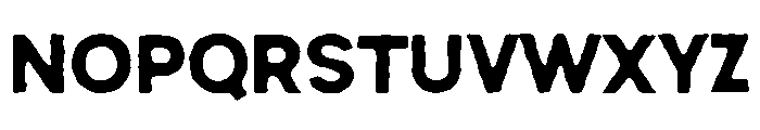 Peach Club Sans Rough Font UPPERCASE