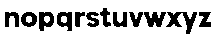 Peach Club Sans Rough Font LOWERCASE