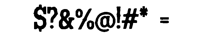 PeachPuff Font OTHER CHARS