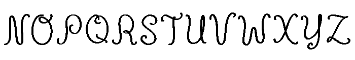 Peachette Bold Font UPPERCASE