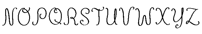 Peachette Regular Font UPPERCASE