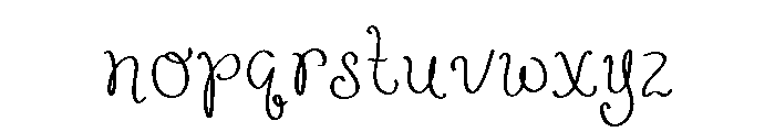 Peachette Regular Font LOWERCASE