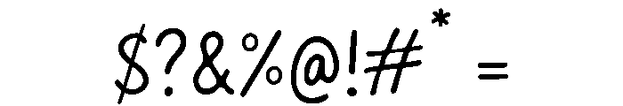 Peachy Love Font OTHER CHARS