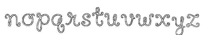 Peachy Peach Regular Font LOWERCASE