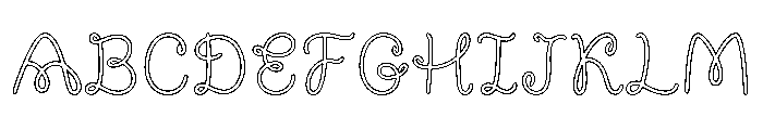Peachy Peach Font UPPERCASE