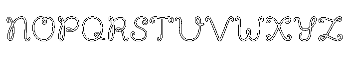 Peachy Peach Font UPPERCASE