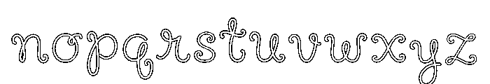 Peachy Peach Font LOWERCASE