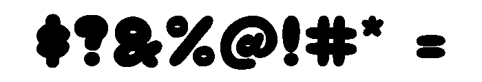 Peachy Soda Outline Shadow Font OTHER CHARS
