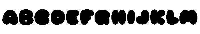 Peachy Soda Outline Shadow Font UPPERCASE