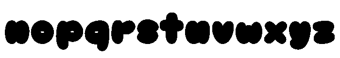 Peachy Soda Outline Shadow Font LOWERCASE