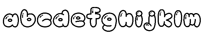 Peachy Soda Outline Shiny FONT