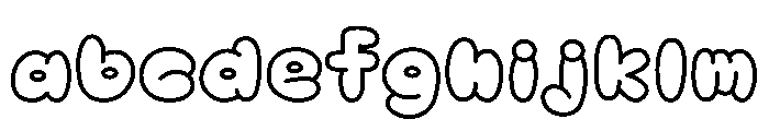 Peachy Soda Outline FONT