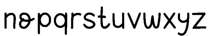 Peachy Twist Font LOWERCASE
