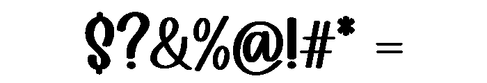 PeachyLines Font OTHER CHARS