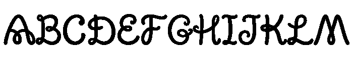PeachyPeachBold Regular Font UPPERCASE
