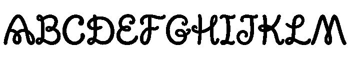 PeachyPeachBold Font UPPERCASE