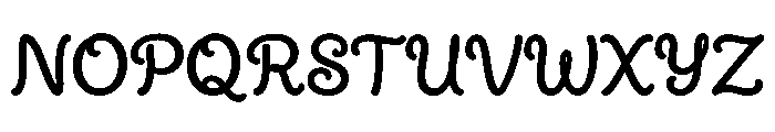 PeachyPeachBold Font UPPERCASE