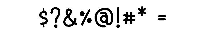 Peanut Chunk Font OTHER CHARS
