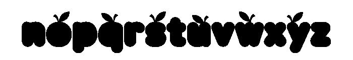 Pear CF Font LOWERCASE