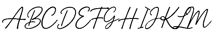 Pearl Signature Font UPPERCASE