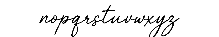 Pearl Signature Font LOWERCASE