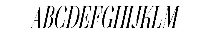 Pearline Oblique Font UPPERCASE
