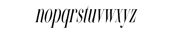 Pearline Oblique Font LOWERCASE