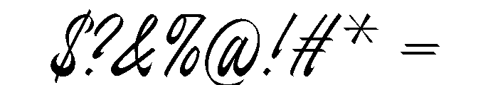 Pearline Script Regular Font OTHER CHARS