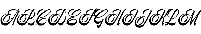 Pearline Script Regular Font UPPERCASE