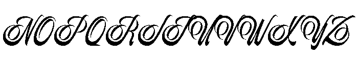 Pearline Script Regular Font UPPERCASE