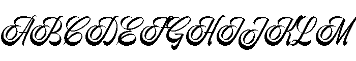 PearlineScript-Regular Font UPPERCASE